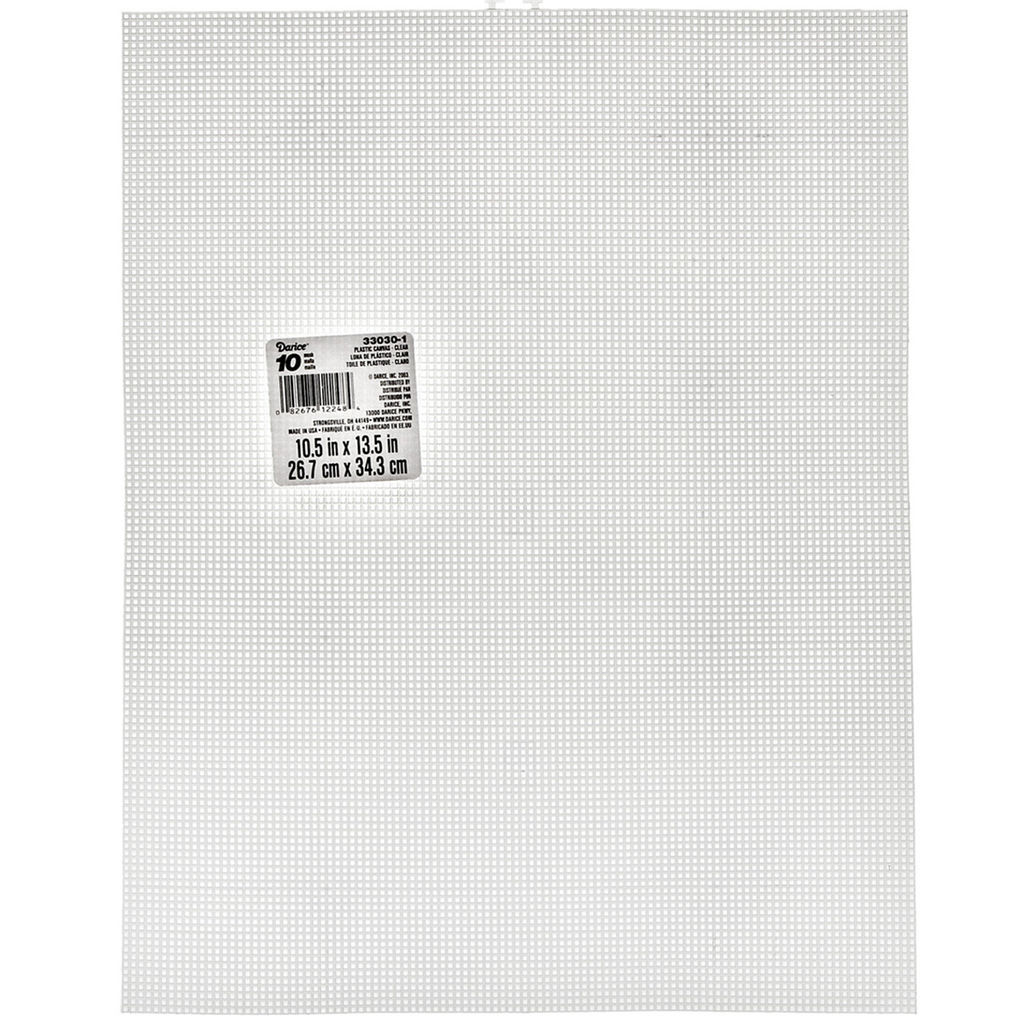 Darice 10 Count Clear Plastic Canvas. 10.5" x 13.5"